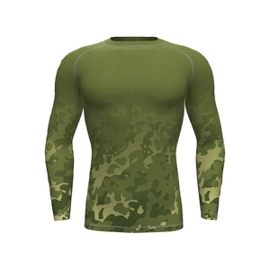 Chemise de Sport attrayant, protection contre les éruptions cutanées, tissu Bjj, sur mesure, MMA Rashguard pour hommes, vente en gros, impression par Sublimation, chemises de protection contre les éruptions cutanées - Product Image 1