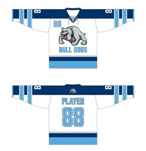Uniforme de Hockey Sublimado con Cuello con Cordones, Personalizado y Profesional, Camisetas de Hockey sobre Hielo para Jóvenes - Product Image 4