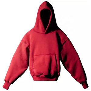 Échantillon gratuit OEM Ensemble de sweat à capuche pour hommes 50% coton 50% polyester à manches longues Imprimé Oversize Pullover Hoodies Vente en gros Noir - Product Image 2