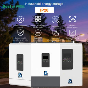 Ev Tipi Hibrit Şebeke Bağlantılı İstiflenebilir 1.25KW-6KW Güneş Enerjisi Sistemi İnvertörü 100AH-200AH LiFePO4 Pil 24V Güneş Enerjisi Tasarrufu - Product Image 6
