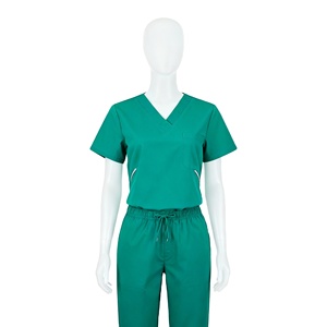 Venta al por mayor personalizado cuello en V uniforme elegante salón de spa colorido dental uniformes de Enfermería Médica Scrubs conjuntos - Product Image 1