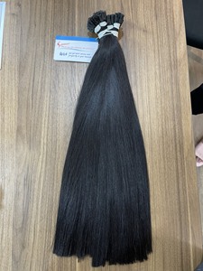 Grand stock de produits capillaires à cuticules alignés Extensions de cheveux humains à pointe plate Extensions de cheveux européens à pointe K - Product Image 6