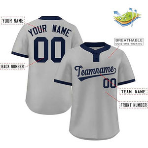 Maillots de softball personnalisés en polyester 100% sublimé sur toute la surface, ensembles de maillots sur mesure, uniformes avec noms et numéros de joueurs, logos d'équipe, OEM - Product Image 2