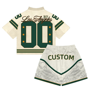 Ensemble de maillot et short de football violet personnalisé, numéro et logo personnalisés, uniforme athlétique deux pièces, tenue de sport respirante - Product Image 6