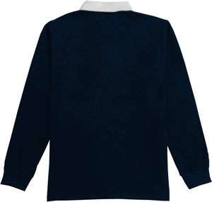 Polos de rugby personnalisés de haute qualité pour hommes Chemises de rue à manches longues Sérigraphie sur soie Chemises polo à rayures Toile brodée - Product Image 4