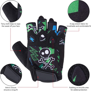 ถุงมือขี่จักรยานสำหรับเด็ก,ถุงมือปั่นจักรยานแบบครึ่งนิ้วแบบกำหนดเอง - Product Image 2