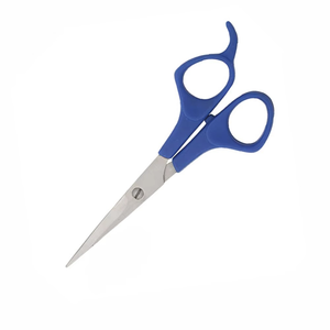 Haute qualité bleu poignée en plastique ciseaux de Salon de coiffure Meta acier ciseaux de coupe de cheveux robustes avec sonnerie repos outils de beauté - Product Image 4