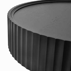 Mesa <span class=keywords><strong>de</strong></span> <span class=keywords><strong>centro</strong></span> redonda moderna mesa <span class=keywords><strong>de</strong></span> <span class=keywords><strong>centro</strong></span> <span class=keywords><strong>de</strong></span> cóctel <span class=keywords><strong>de</strong></span> madera con diseño a rayas para sala <span class=keywords><strong>de</strong></span> estar hogar Oficina apartamento - Product Image 4