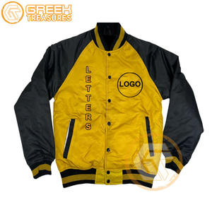 Personalizado Alpha Satin bordado Varsity Jacket Fraternity alta calidad transpirable griego Apparels Phi hombres chaquetas al por mayor - Product Image 6