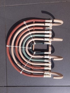 Mediterranean Style Decorative Rattan Natural Bamboo Color Spring Wall Hanging Nursery Home Decoration <b>Shelf</b> with Hook Movable - Product Image 2