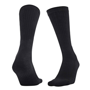 <b>Black</b> Spring Men's Crew <b>Socks</b> Knitted Spandex/Nylon/Cotton Breathable Anti-Slip Eco-Friendly Casual Dress Sports Customizable - Product Image 6