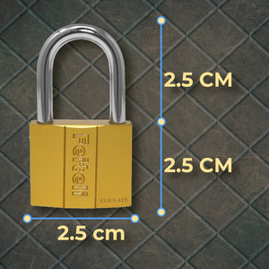 Lucchetto in Ferro Impermeabile da 25 mm con Gancio e Cilindro in Ottone da 70 mm, Tipo con Chiave - Product Image 3