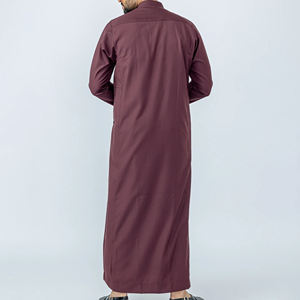 Nouvelle Arrivée Vente en Gros Dubaï Mode Arabe Hommes Jubba Kaftan Robe Longue de Prière Aïd Vêtements Musulmans Traditionnels Tenue Décontractée - Product Image 6
