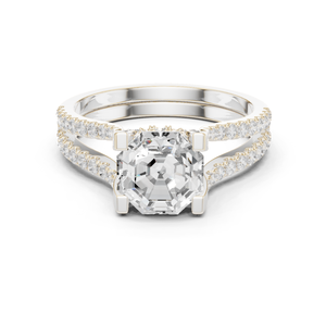 14K <b>Infinity</b> Style Engagement Ring for Lovers - Product Image 3