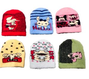 Gorro de Punto Personalizable para Niños, Unisex, de Invierno, con Diseño de Moños, Transpirable, Cómodo, de Acrílico de Alta Calidad, para Viajes - Product Image 3