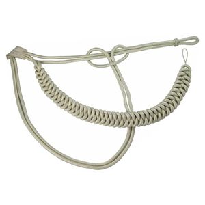 Aiguillette de luxe tressée en Mylar avec maille et embout en laiton, cordon de tenue d'uniforme britannique en fil de bullion, design 3D - Product Image 4