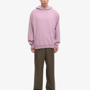 Top qualité sweats à capuche hommes 100% coton poids lourd luxe qualité impression personnalisée surdimensionné Streetwear pull à capuche pour hommes - Product Image 3