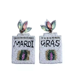 Boucles d'oreilles pendantes en perles noires faites à la main, bijoux de style personnalisé pour filles et femmes, tendance 2025 - Product Image 4