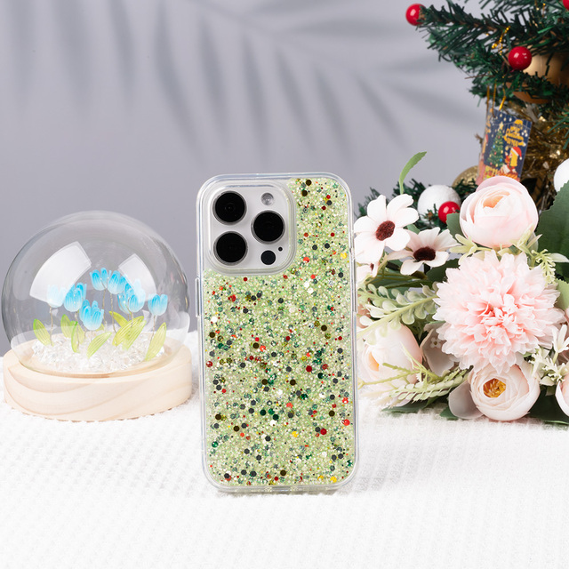 Luminous Epoxy Custom Design Shockproof Smart Phone Cover for Phone 15 / 14 Series