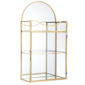Boîte à bijoux vintage en verre et laiton, fabriquée à la main avec dimensions personnalisées pour le rangement et la décoration à la maison et au bureau, export en gros - Product Image 5