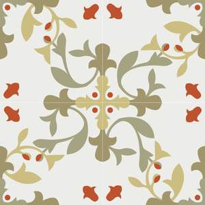 Carrelage en ciment 200x200mm, finition mate, adapté aux zones d'usage quotidien - Product Image 2