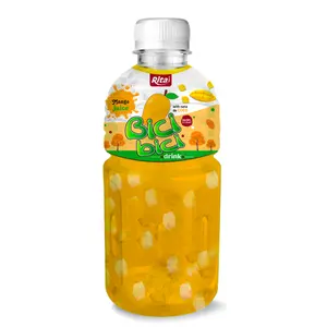 Mangos aft mit Nata De Coco 310ml Haustier flasche Großhändler Getränk aus Vietnam Free Design Label Frisches Obst