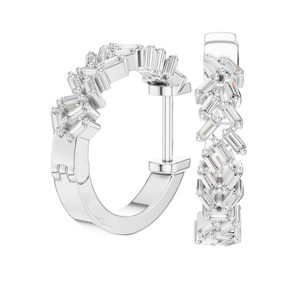 Boucles d'oreilles en diamant de laboratoire 0,6401 CT, clarté VVS-VS EF, or 18 carats, 14 carats, 10 carats et argent 925, option moissanite en rose, jaune - Product Image 6