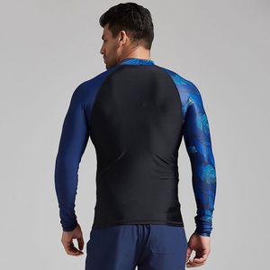 Haute qualité séchage rapide hommes vêtements de sport à manches longues course vêtements de sport Fitness Compression éruption garde - Product Image 2
