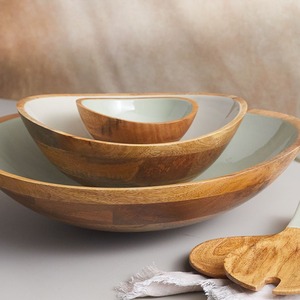 American Style <b>Wooden</b> <b>Fruit</b> <b>Bowl</b> for Home Use - Product Image 3