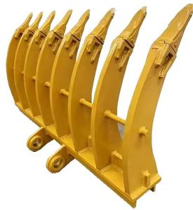 Râteau à racines pour excavatrice, marque AORIS, en acier Q345B haute résistance, certifié CE ISO, 5-8 dents, pour excavatrices de 1,7 à 3 tonnes - Product Image 5