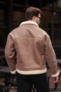 <b>Men's</b> Waterproof Hooded <b>Overcoat</b> Satin Zipper Pockets Elastic Waist Horse Fur Lining <b>Grey</b> Goose Filling Breathable Running - Product Image 3