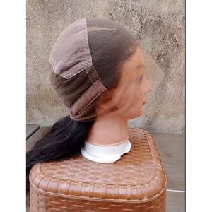 Pelucas de seda superior de encaje europeo con extremos de cabello doble dibujado Topper Kippah judío personalizado Caída de cabello indio virgen Precio a granel - Product Image 5