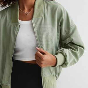 2025 New Style Bomber Winter <b>Jackets</b> Hot Sale Breathable Women Bomber <b>Jackets</b> Made In Pakistan - Product Image 6