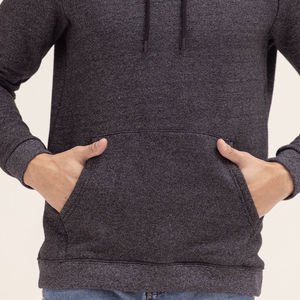 Pull à capuche d'hiver en coton 100% surdimensionné de style de rue OEM personnalisé pour hommes avec manches régulières Couleur et logo personnalisés - Product Image 6