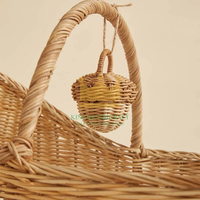 Décoration de Noël en rotin tressé fait main, écologique, couleur personnalisable, choix privilégié, provenant d'usines vietnamiennes, vente en gros