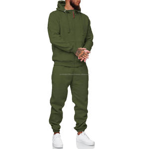 Custom High Quality Cotton Tracksuit Men <b>Hoodie</b> And Jogger Set Oversized Pullover Hoodies Sweatpants Washed 2Pcs Set For Men - Product Image 2