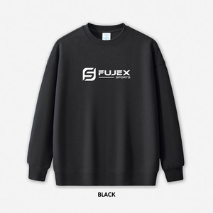 Jersey de manga larga raglán de algodón Retro personalizado sudadera Unisex peso pesado cuello redondo invierno temporada esencial bordado - Product Image 2
