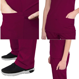 Eco Friendly Cotton Scrub Suits Medical Uniform <b>Sets</b> Nursing Hospital Scrubs <b>Doctors</b> Nurses Wholesale - Product Image 5