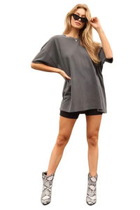 ชุดเดรสเสื้อยืดผู้หญิงไซส์ใหญ่พิเศษ, เสื้อยืดสตรีทไซส์ใหญ่พิเศษระบายอากาศได้ดี - Product Image 4