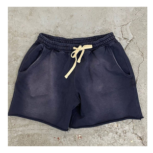 Meilleur fournisseur, vente en gros de shorts délavés à l'acide pour hommes, nouveaux shorts décontractés taille adulte style High Street - Product Image 4