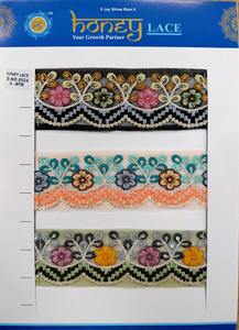 Elegant Embroidered Floral <b>Lace</b> Trim for Home Textile for <b>Curtains</b> Upholstery Bags Shoes Gifts - Product Image 2