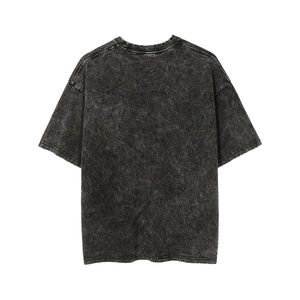 T-shirts personnalisés pour hommes en gros, effet délavé, avec autocollant DTF, 100 % coton, imprimés sur mesure, service OEM, séchage rapide, respirants, coupe oversize - Product Image 2