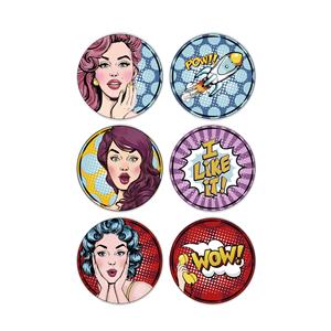Il Set di piatti per torta per ragazze Mia POP049 Popart di 6 - 19 cm