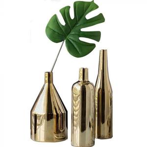 Diseño hecho a mano personalizado mejor para la decoración del hogar hecho a mano mejor decoración interior y diseño hecho a mano florero de planta de oro y florero - Product Image 5