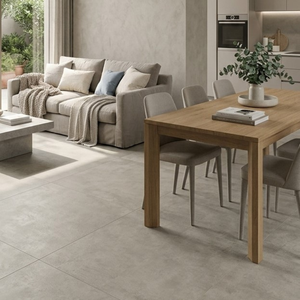 Baldosa de Suelo de Alta Calidad Arkitea Italiana con Efecto Luminoso Color Gris Lima, 600 x 600 mm, Aspecto Mármol, Antibacteriana, para Interiores de Villas Modernas - Product Image 1
