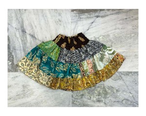 Jupes mi-longues pour femmes, style plage, style bohème hippie, jupe de voyage en soie pour femmes, jupe en soie florale attrayante pour demoiselle d'honneur - Product Image 1