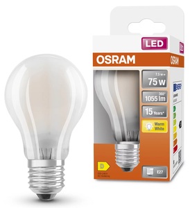 Lampada LED Retrofit Standard, Vetro Satinato, 8W, 2700K, 1055Lm (Osram 115910) - Product Image 1