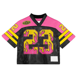 Camiseta de Fútbol de Manga Corta Estampada al por Mayor, 100% Poliéster, Fútbol Americano, Transpirable, Estilo Personalizado, Moda, Precio Económico - Product Image 3