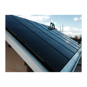 Monocrystalline Solar Panel System New Design 430w Flexible Waterproof 425W Full Black Custom USA Solar Panel Roof Tiles 21.3%