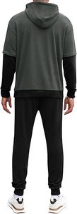 Ensemble de survêtement léger imprimé pour homme, hiver, double couche, respirant, coton, sweat à capuche à double manche et pantalon de jogging - Product Image 4